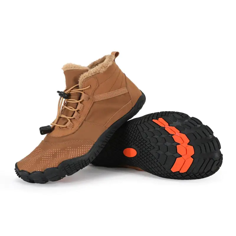 Thick Waterproof Fleece-Lined Hiking Shoes for Winter