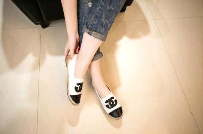 Colorful Rope Edge Flat Shoes, Stylish Fisherman Shoes