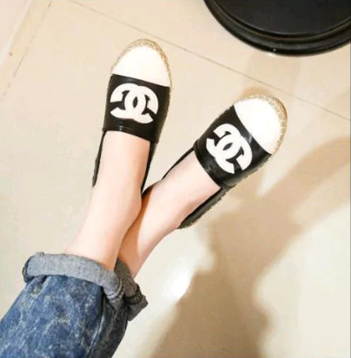 Colorful Rope Edge Flat Shoes, Stylish Fisherman Shoes