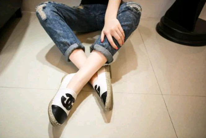 Colorful Rope Edge Flat Shoes, Stylish Fisherman Shoes