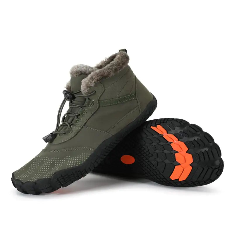 Thick Waterproof Fleece-Lined Hiking Shoes for Winter