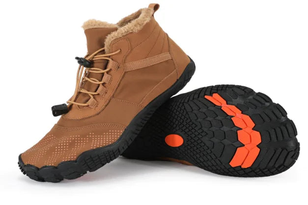Thick Waterproof Fleece-Lined Hiking Shoes for Winter