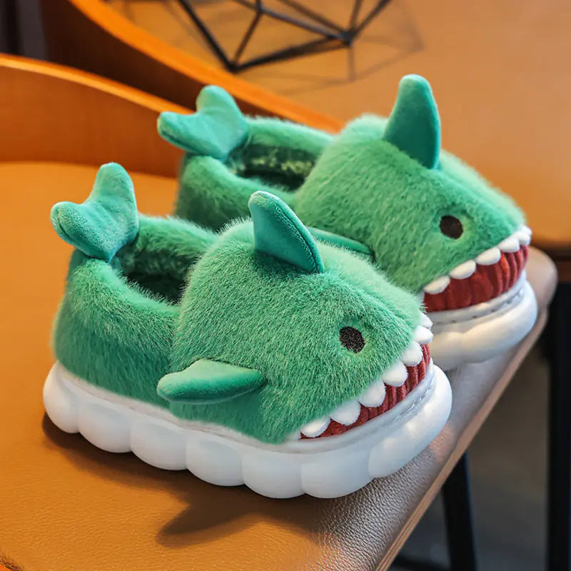 Winter Cute Cartoon Fluffy Thick Bottom Shoes